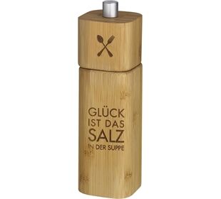 Räder PET Salzmühle Glück ist das Salz in der Suppe H.1