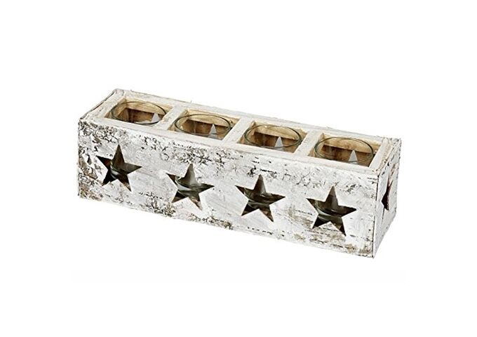 EK Holzteelichtl.Birke M.Glasl28