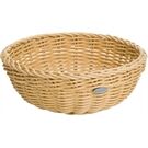 Westmark runde Schale beige, 23x9cm Rand gebogen Korbwaren