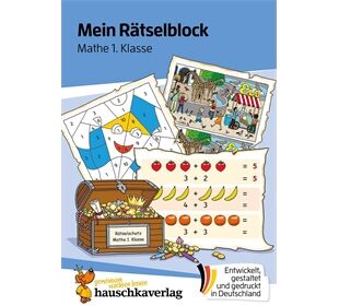 Hauschka Verlag Mein Rätselblock Mathe 1.Klasse