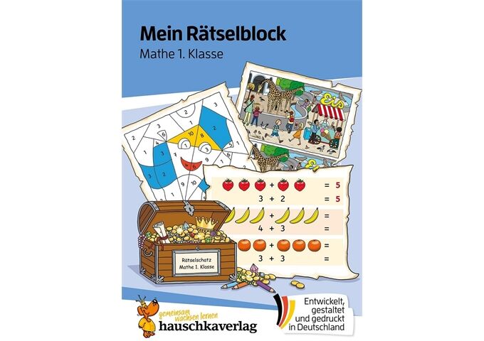 Hauschka Verlag Mein Rätselblock Mathe 1.Klasse