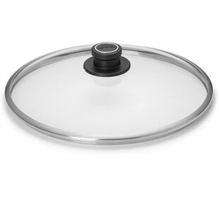 Woll Sicherheitsglasdeckel Ø 30 cm mit Deckelknopf
