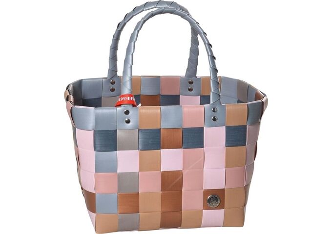 1 Ice Bag Einkaufsshopper Mini braun blau mix