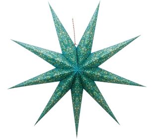 Pip Studio Christmas Star Paper Overall Print Green 110cm