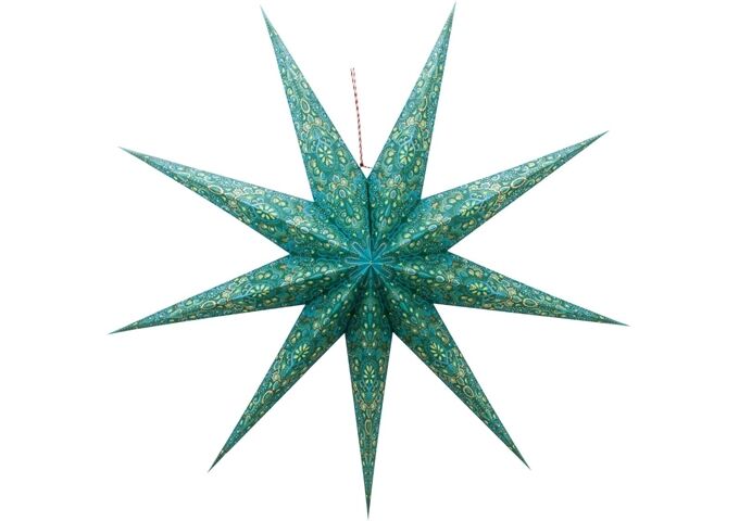 Pip Studio Christmas Star Paper Overall Print Green 110cm