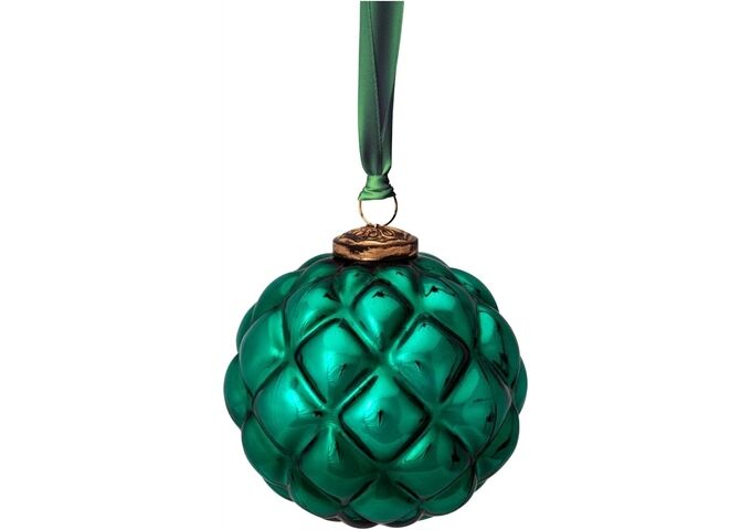 Pip Studio Ornament Glass Dark Green 12.5cm