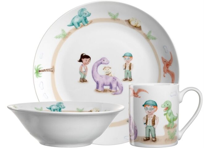 Leonardo BAMBINI AVVENTUR GK/3tlg.Kindergeschirr Dino