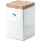 Continenta Vorratsdose quadratisch, 1000 ml, mit Holzdeckel u