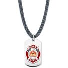 Herzengel Kette Feuerwehr Edelstahl mit Emaille