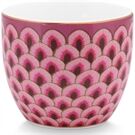 Pip Studio Egg Cup Flower Festival Scallop Dark Pink