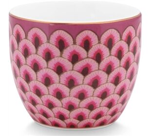 Pip Studio Egg Cup Flower Festival Scallop Dark Pink