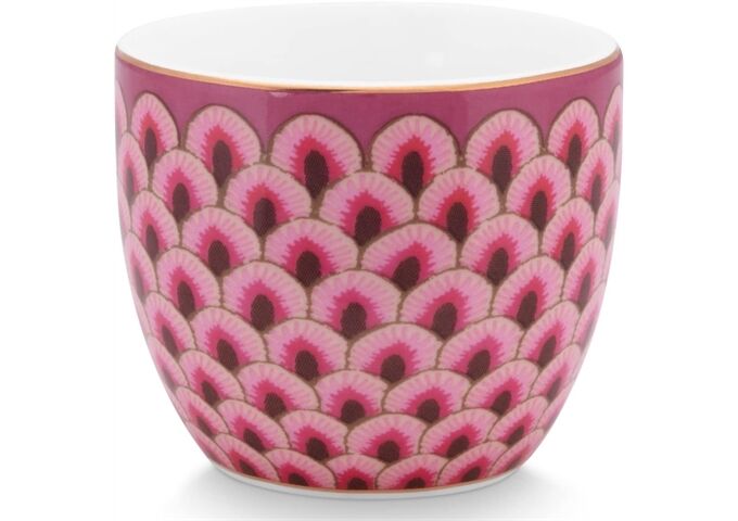 Pip Studio Egg Cup Flower Festival Scallop Dark Pink