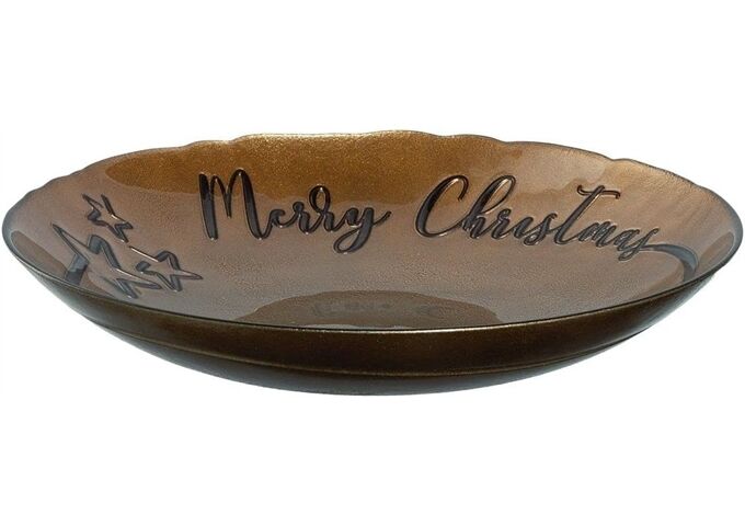 Leonardo DECORA Schale 31 gold ´Merry Christ..