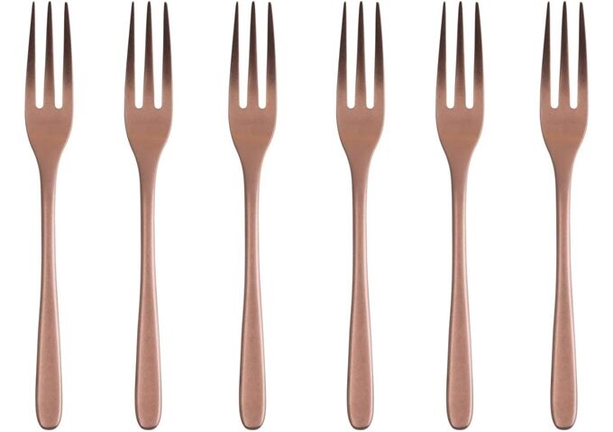 Sambonet Taste Vintage / Edelstahl/PVD Kupfer Kuchengabeln