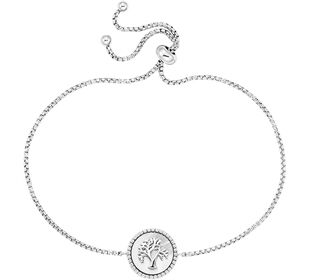 Engelsrufer Armband Lebensbaum Silber rhod. Perlmutt 13mm