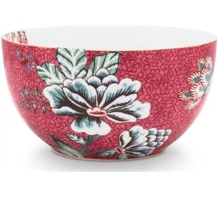 Pip Studio Bowl Flower Festival Dark Pink 12cm