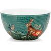 Pip Studio Bowl Winter Wonderl. Rabbit Green 15cm