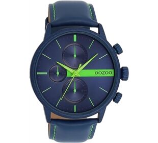 Oozoo OOZOO Timepieces blue (alu) Lederband Herren