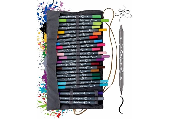 ONLINE Faserschreiber Calli Brush m.Etui