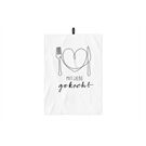 LA VIDA Geschirrtuch Mit Liebe 50x70cm