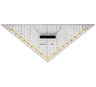 RUMOLD Geometriedreieck 32cm transparent