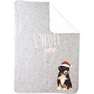 ihr Ideal Home Range I WUFF YOU grey 100 x 140 cm Wohndecke