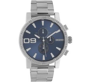Oozoo OOZOO Timwpieces silver/blue Metallband Herren