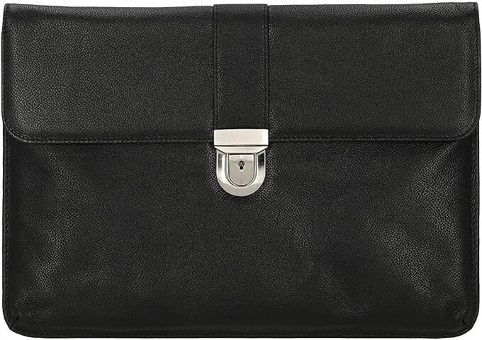 D & N SCHREIBMAPPE/KONFERENZMAPPE SCHWARZ LEDER