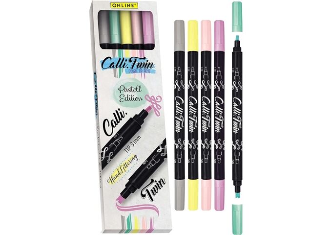 ONLINE Faserschreiber 5ST pastell Edition