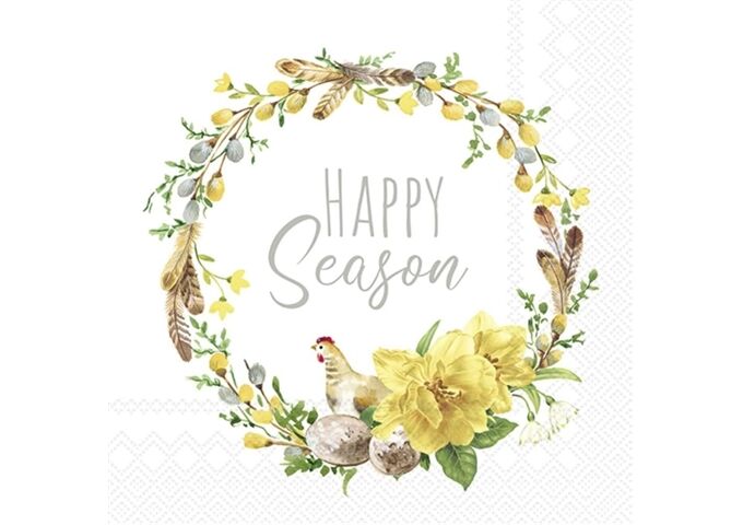 ihr Ideal Home Range HELENE white grey Lunch-Servietten