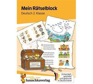 Hauschka Verlag Mein Rätselblock Deutsch 2.Klasse