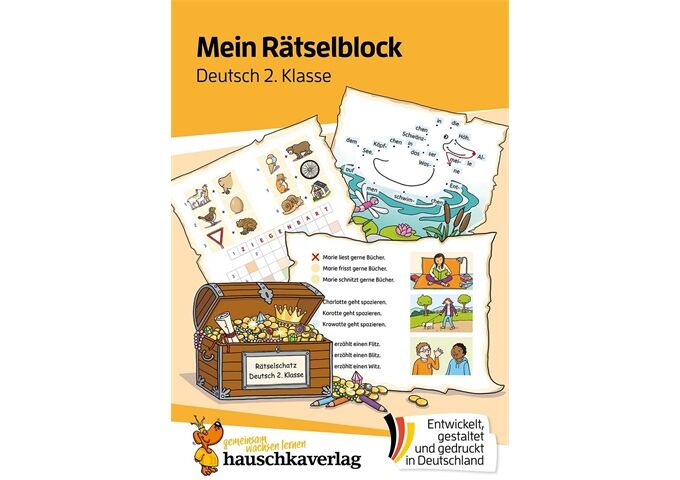 Hauschka Verlag Mein Rätselblock Deutsch 2.Klasse