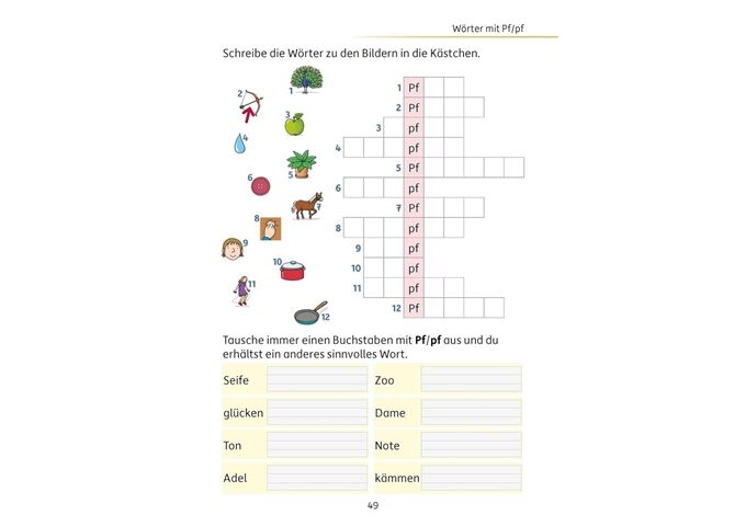 Hauschka Verlag Mein Rätselblock Deutsch 2.Klasse