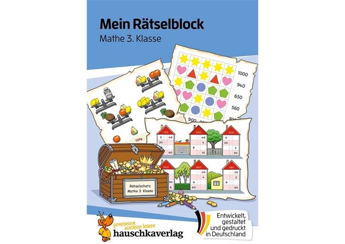 Hauschka Verlag Mein Rätselblock Mathe 3.Klasse