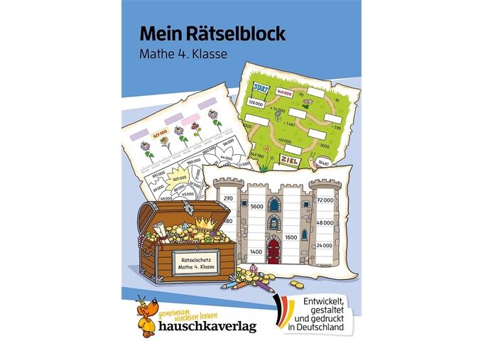 Hauschka Verlag Mein Rätselblock Mathe 4.Klasse