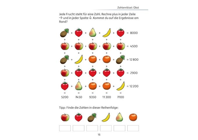 Hauschka Verlag Mein Rätselblock Mathe 4.Klasse