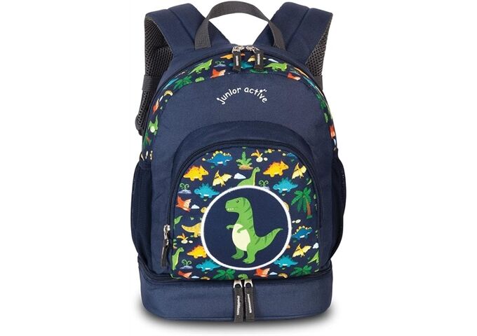 Fabrizio Kinderrucksack Bodenfach Brustgurt dunkelblau