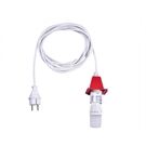 Herrnhuter Sterne Kabel A4/A7 weiß 5m für Kunststoffstern rote Kappe