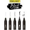 ONLINE Tuschestift-Etui 5ST schwarz