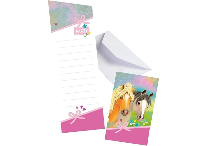 amscan 8 Pretty Pony Einladungskarten & Umschlä