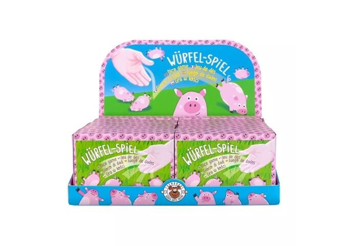 TRENDHAUS Würfelspiel Schweinchen 5er-Set