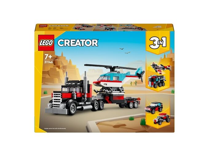 LEGO® Creator Tieflader mit Hubschrauber