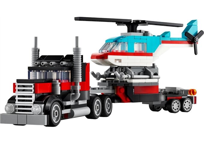 LEGO® Creator Tieflader mit Hubschrauber