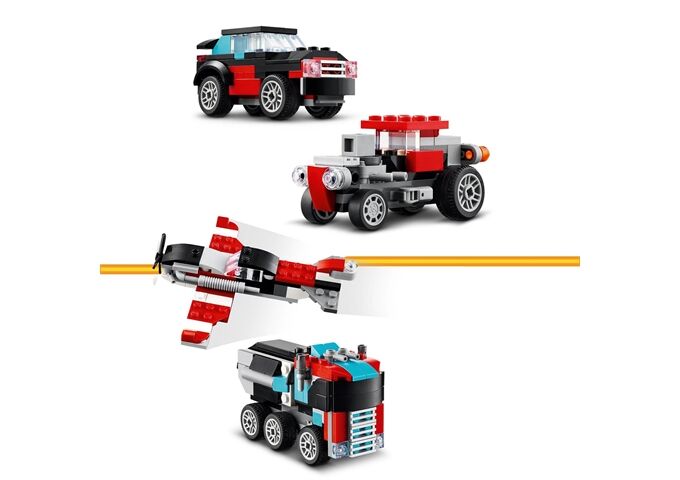 LEGO® Creator Tieflader mit Hubschrauber