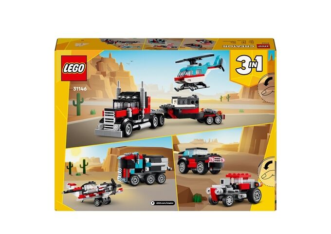 LEGO® Creator Tieflader mit Hubschrauber