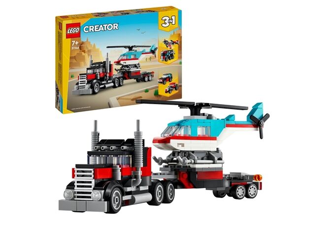 LEGO® Creator Tieflader mit Hubschrauber
