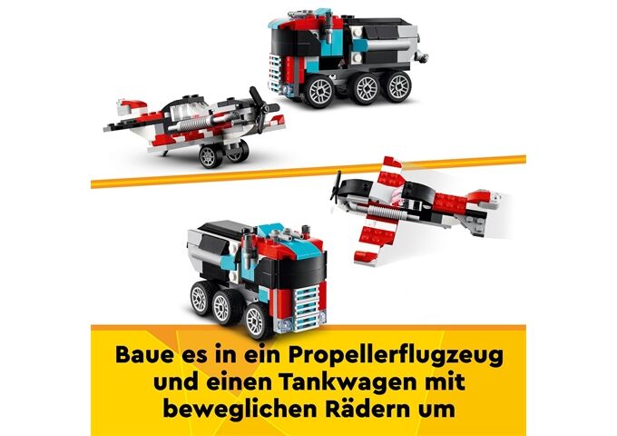 LEGO® Creator Tieflader mit Hubschrauber