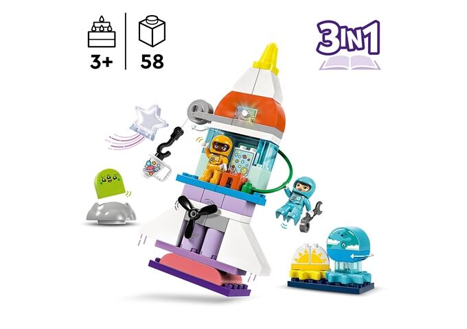 LEGO® Duplo 3-in-1-Spaceshuttle für viele