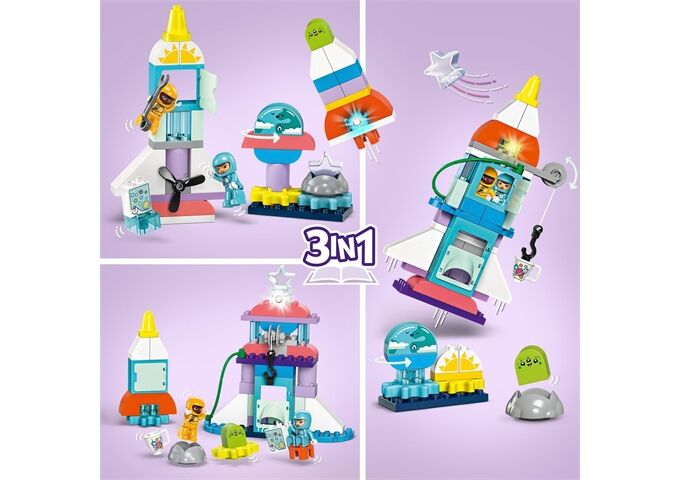 LEGO® Duplo 3-in-1-Spaceshuttle für viele