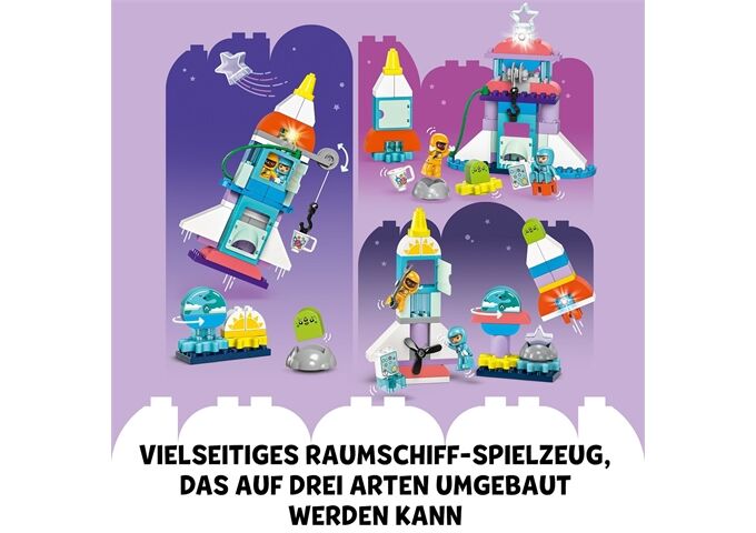 LEGO® Duplo 3-in-1-Spaceshuttle für viele